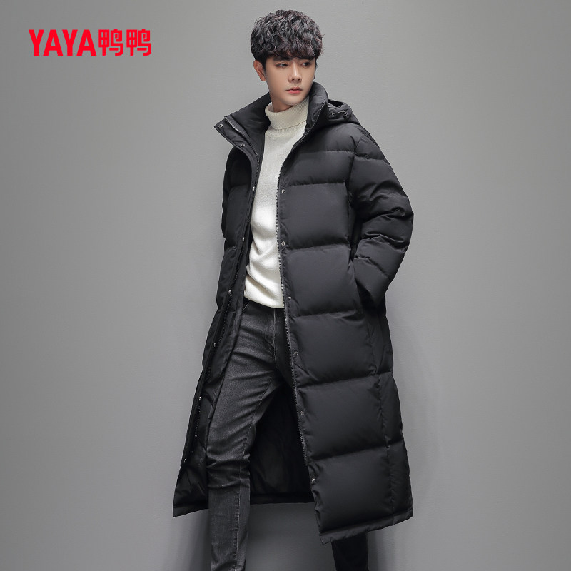 鸭鸭 23年秋季 情侣款 过膝纯色百搭羽绒服外套 聚划算双重优惠折后￥249包邮 2色可选