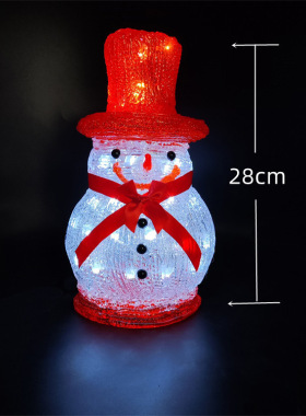 Christmas圣诞雪人亚克力滴胶圣诞鹿装饰摆件家居圣诞帽新款礼物