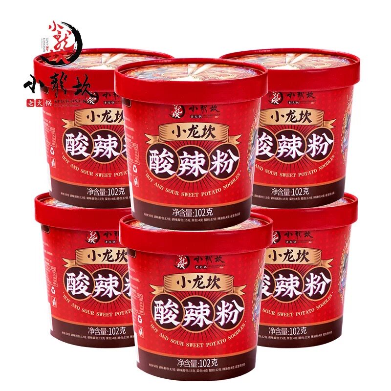 小龙坎12桶装重庆麻辣速食红薯粉丝 三夫食品方便粉丝/米线/螺蛳粉
