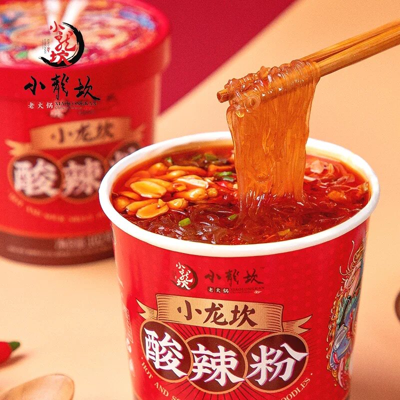 小龙坎12桶装重庆麻辣速食红薯粉丝 三夫食品方便粉丝/米线/螺蛳粉