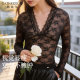 ຊັ້ນເທິງຂອງ lace see-through sexy ຂອງ Greer ສາມາດໃສ່ເປັນຊັ້ນພື້ນຖານ