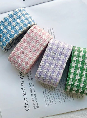 彩色小香风呢料布艺手工蝴蝶结