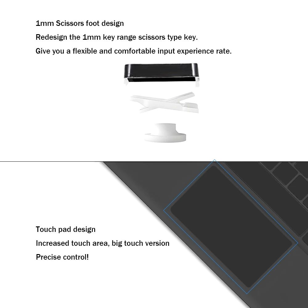 TrackPad Bluetooth Keyboard With Mouse For IOS Android Windo - 图3