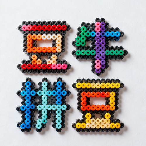 豆牛拼豆E系列拼豆豆融合豆拼豆的牛马拼豆补充包221色约10g一包 - 图2