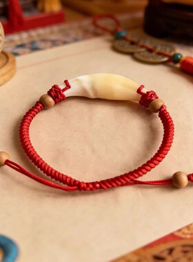 广西玉林真狗牙吊坠黑犬狗牙挂件婴幼儿童成人狗牙手链狗牙齿项链