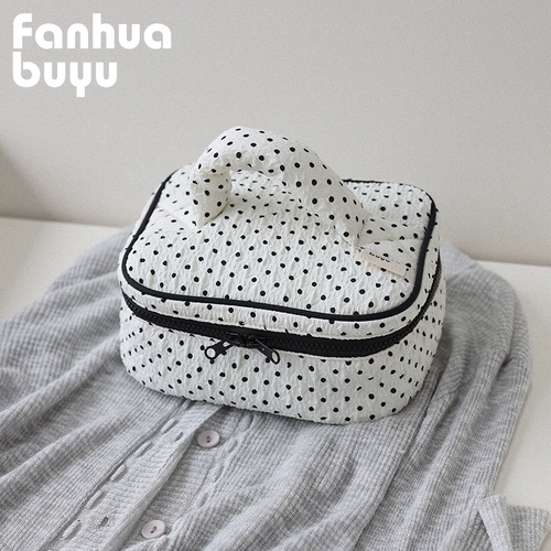 梵花不语 Косметичка, сумка через плечо, вместительная и большая портативная коробка для хранения для путешествий, сумка-органайзер