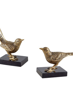 Harbor House美式家居客厅玄关桌面饰品北美林雀摆件Towhee