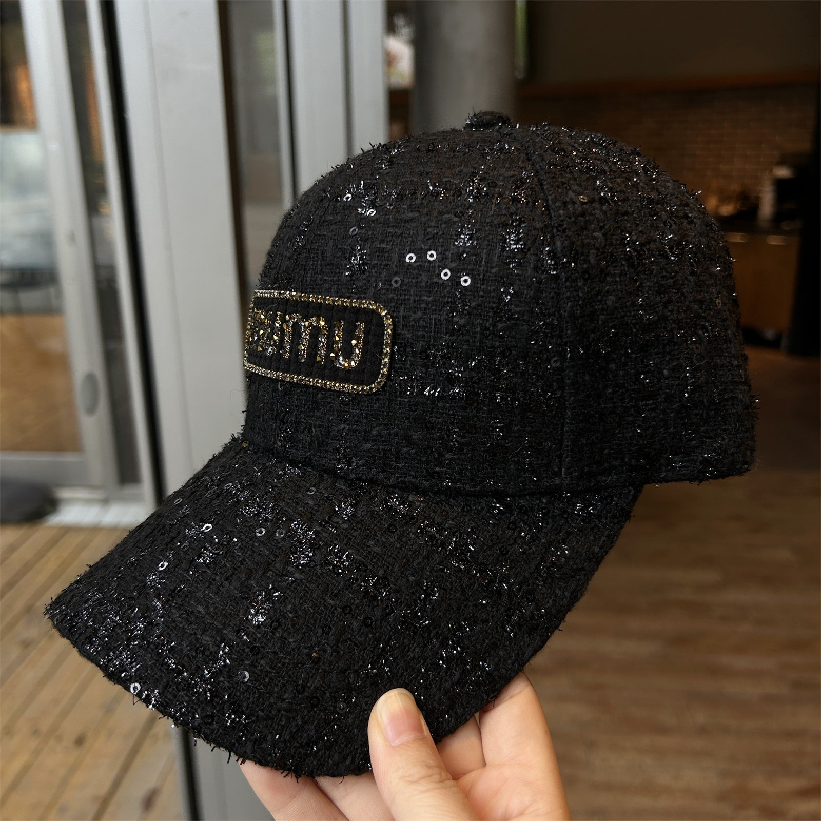 小香风带钻棒球帽女秋冬季休闲百搭遮阳防晒帽子大头围鸭舌帽,淘宝优惠券,粉丝福利购,淘宝优惠卷