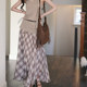 ກະໂປງ AZure ຝຣັ່ງ retro plaid
