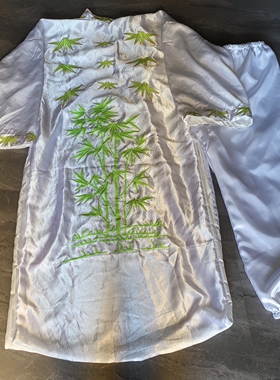 新款热卖大二爷伯袍黑白无常服饰金钱伯衣一见发财大爷二爷乩童袍