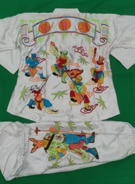 唐装大二爷伯袍牛头马面服饰