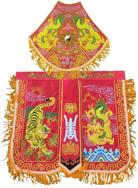 新品营双龙服饰定制莲花龙袍苏绣