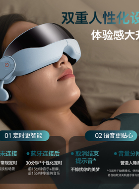 飞利浦骨传导眼部按摩仪可视眼罩热敷眼睛润眼护眼仪缓解疲劳神器