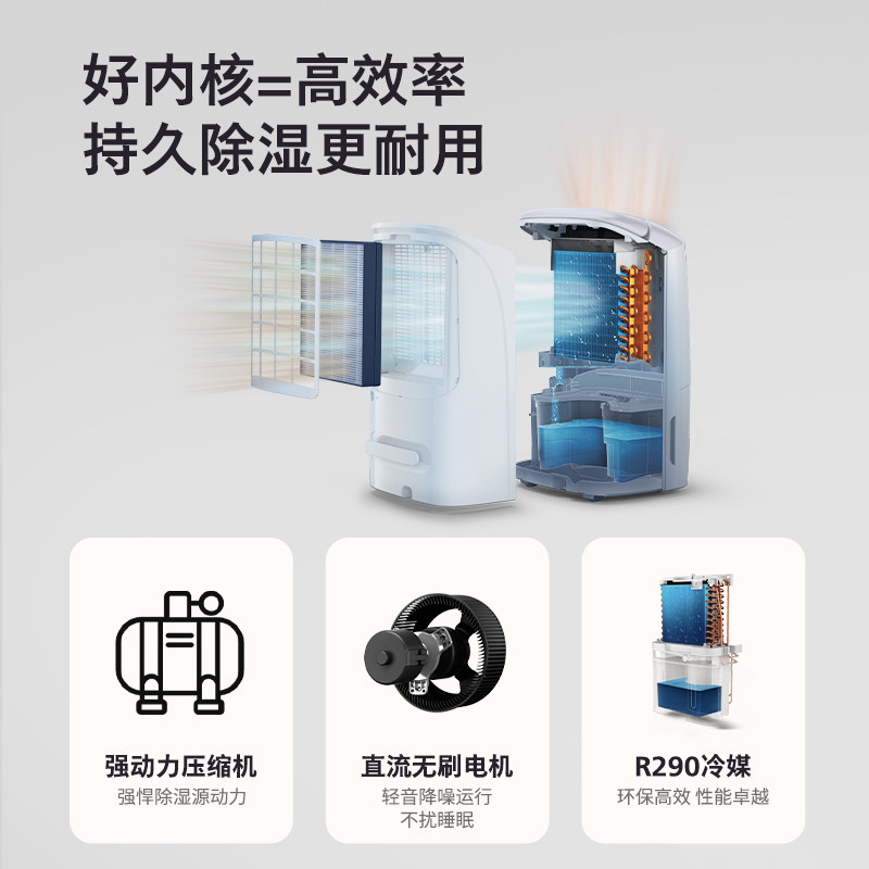 飞利浦智能除湿机家用卧室地下室抽湿干衣空气净化一体机器DE5305,淘宝优惠券,粉丝福利购,淘宝优惠卷