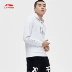 Li Ning áo len nam mới đào tạo loạt áo thun trùm đầu mùa thu và mùa đông đồ thể thao đan AWDN983 - Thể thao lông cừu / jumper