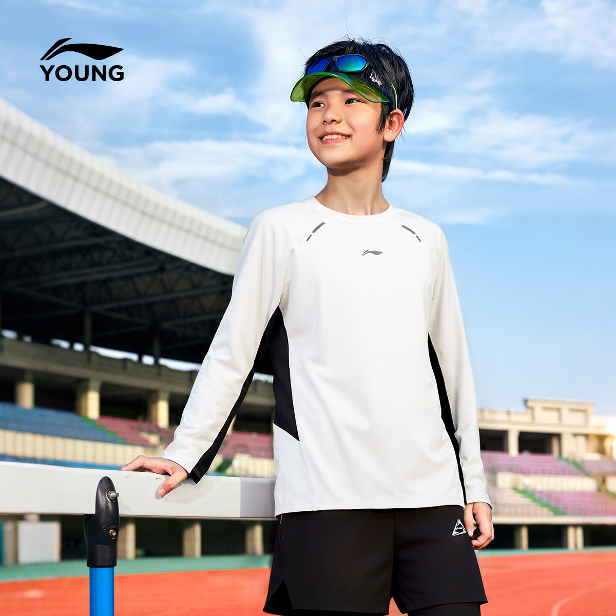 李宁童装长袖T恤男女小大童综合体能系列上衣圆领春季针织童装,淘宝优惠券,粉丝福利购,淘宝优惠卷