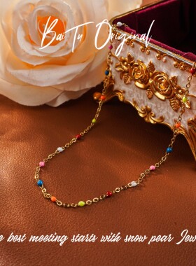 【柏荼】 钢   轻奢手工 BJX3514项链·中长