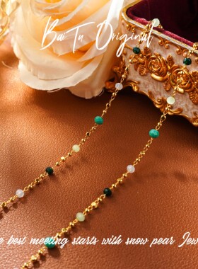 铜合金仿水晶吊坠 【柏荼】铜· 时尚高定 CSX3580项链·中长