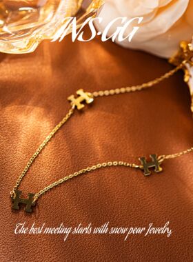 【INS · GG】钢   H链 时尚精致 DCX2666 项链·中长