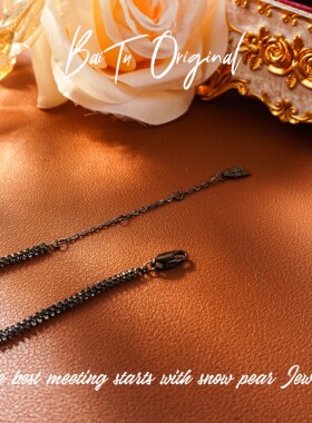 钛钢项链 【柏荼】 钢· 轻奢手工 FLJ00110项链·中长