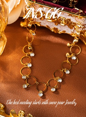 【INS · GG】小众轻奢颈链2025新款原创设计仿水晶项链OMX2817