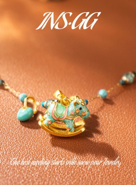 【INS · GG】原创设计手工轻奢坠链时尚高级感仿水晶项链LX3050