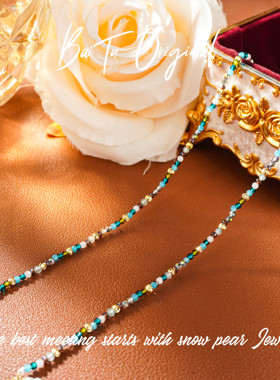 【柏荼】 铜· 轻奢手工 WX0767淡水珍珠项链·中长