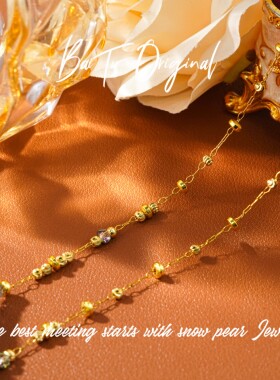 【INS · GG】晶   浪漫咏蝶 轻奢手工 WX0108 项链