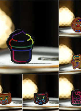 黑檀枣木彩绘手工DIY手链配件