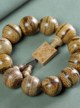 鸿意原创印尼沉香木佛珠手串批发