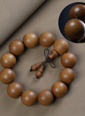 鸿意檀香木手串108女士手链饰品