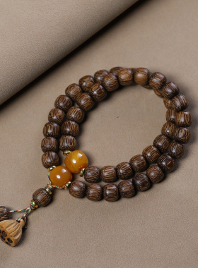 越南芽庄奇楠单双圈DIY老料手串