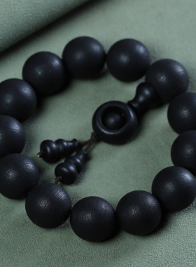 越南芽庄老料土沉香佛珠念珠手串