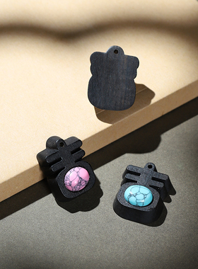 沉香木DIY雕刻吉字配件文玩