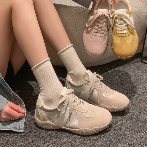 贾不假德训鞋女款2026新款秋季舒适阿甘鞋百搭运动鞋休闲平底鞋子 - 图1