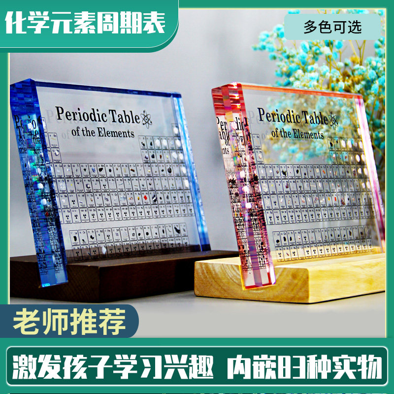 Teacher's Day three-dimensional periodic table of elements luminous ornaments