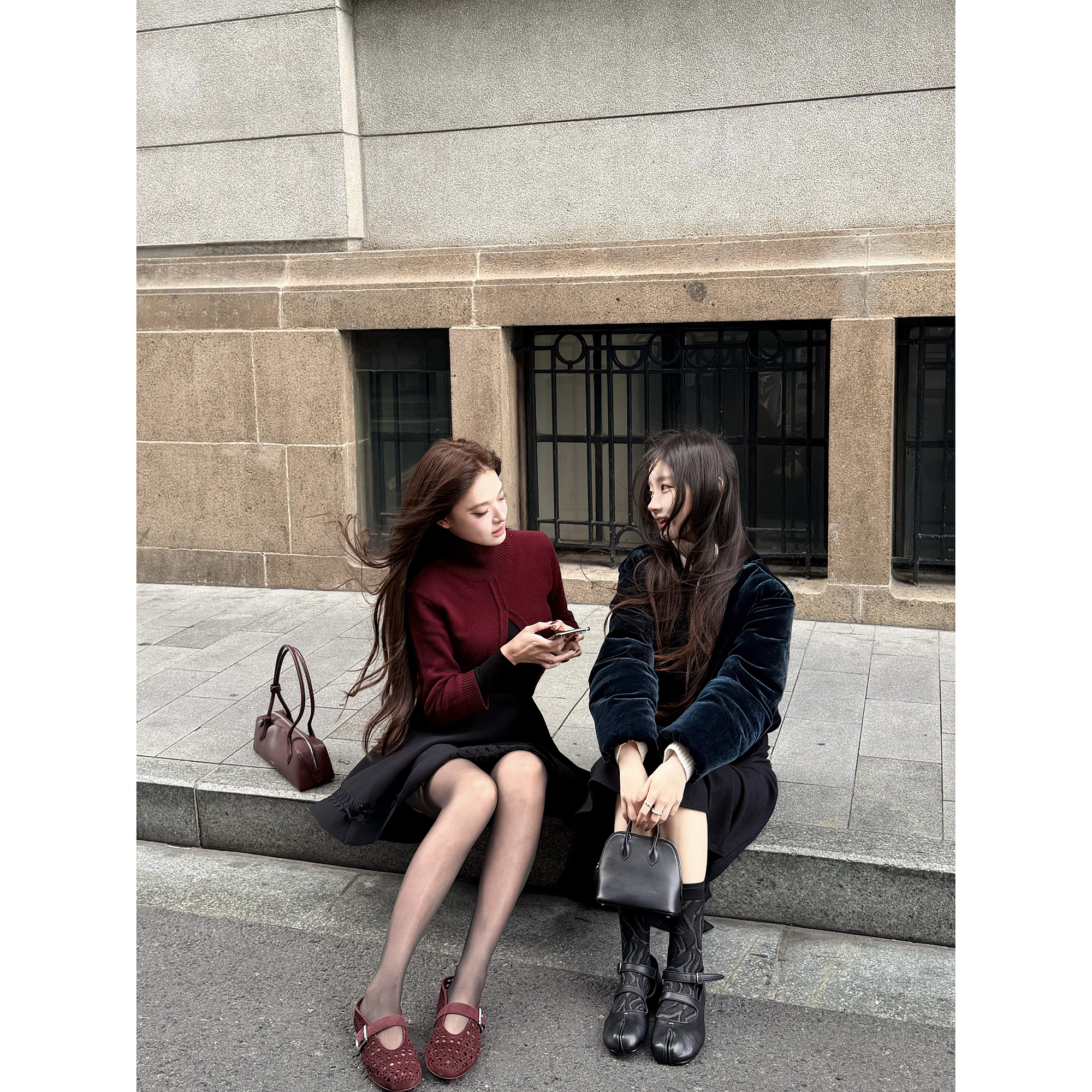 林悠 定制【2w+alai*千金风贵气丝绒定染孔雀绿蓝拉链棉服外套】 - 图1