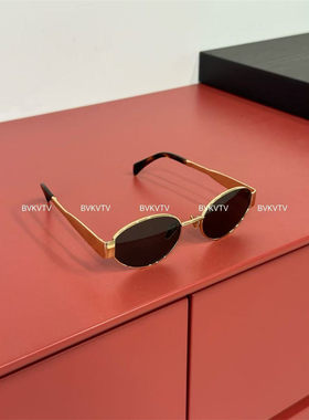 金属小圆边框太阳眼镜太阳眼镜