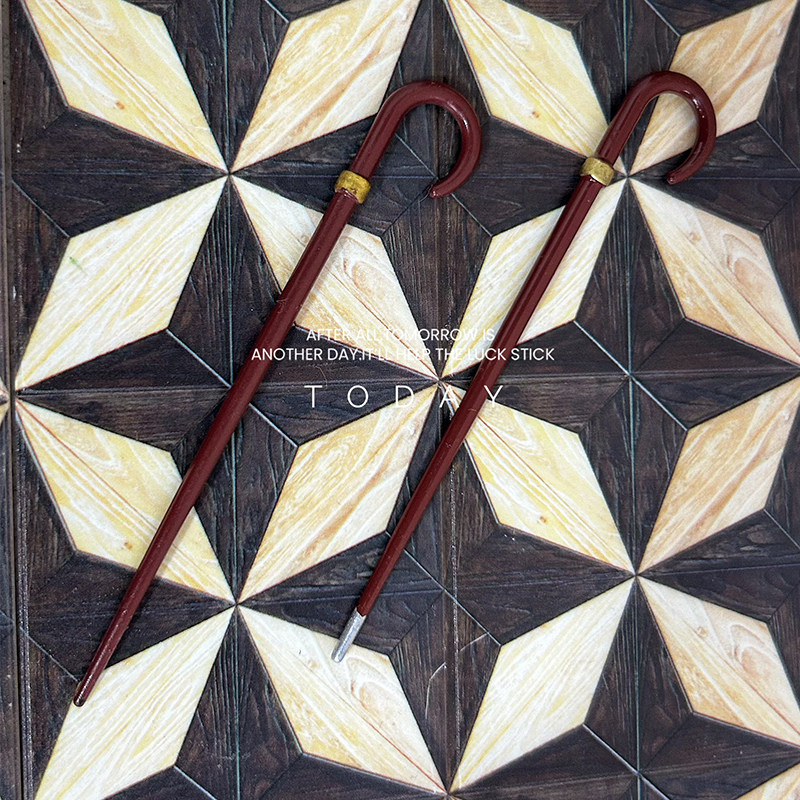 小咪屋微缩创意摆件迷你复古拐杖模型小布娃娃屋配件生活场景J158,淘宝优惠券,粉丝福利购,淘宝优惠卷