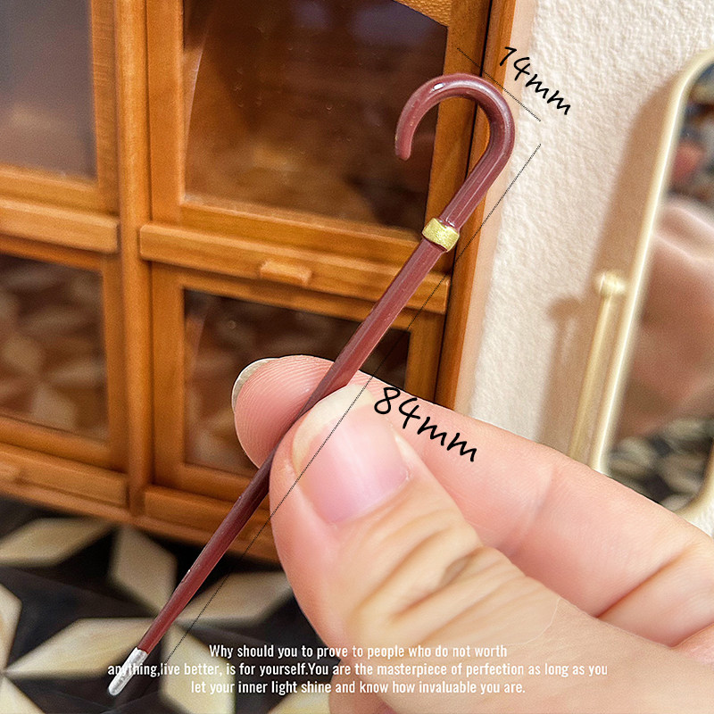 小咪屋微缩创意摆件迷你复古拐杖模型小布娃娃屋配件生活场景J158,淘宝优惠券,粉丝福利购,淘宝优惠卷