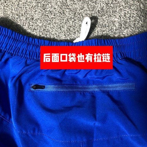 多口袋短裤跑步反光夜视运动四分裤健身羽毛球拉链裤夏季速干透气 - 图1