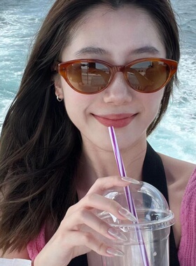 复古猫眼墨镜女gm2026百搭高级感偏光防紫外线方圆脸显瘦太阳眼镜