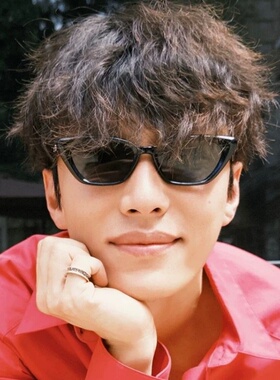 裴轸代旭同款猫眼墨镜男女复古百搭高级感ins风韩系情侣太阳眼镜