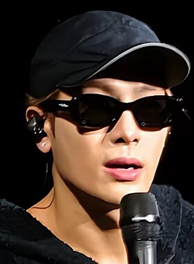 王嘉尔同款墨镜男士痞帅高级感复古猫眼偏光防紫外线近视太阳眼镜