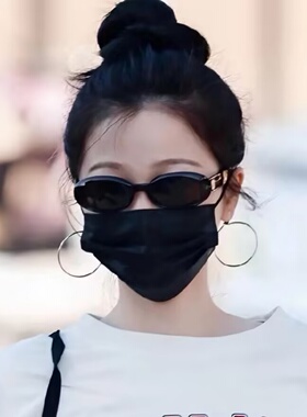 虞书欣路透同款墨镜百搭简约防晒遮阳复古小框ins风素颜太阳眼镜