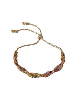 韩系爆款超闪彩色锆石手链