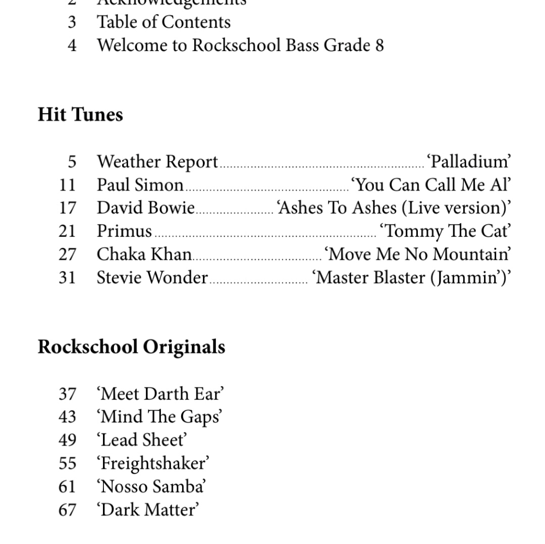 2018rockschool贝斯电贝司bass0-8 - 图1