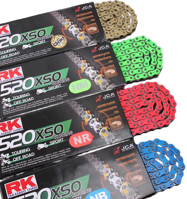 RK链条520彩色油封链条适用春风铃木川崎雅马哈杜卡迪 KTM EK-图3