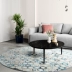 Bắc Âu đơn giản hình học ánh sáng sang trọng tròn tròn thảm hiện đại sáng tạo phòng khách sofa bàn cà phê phòng ngủ thảm mềm - Thảm