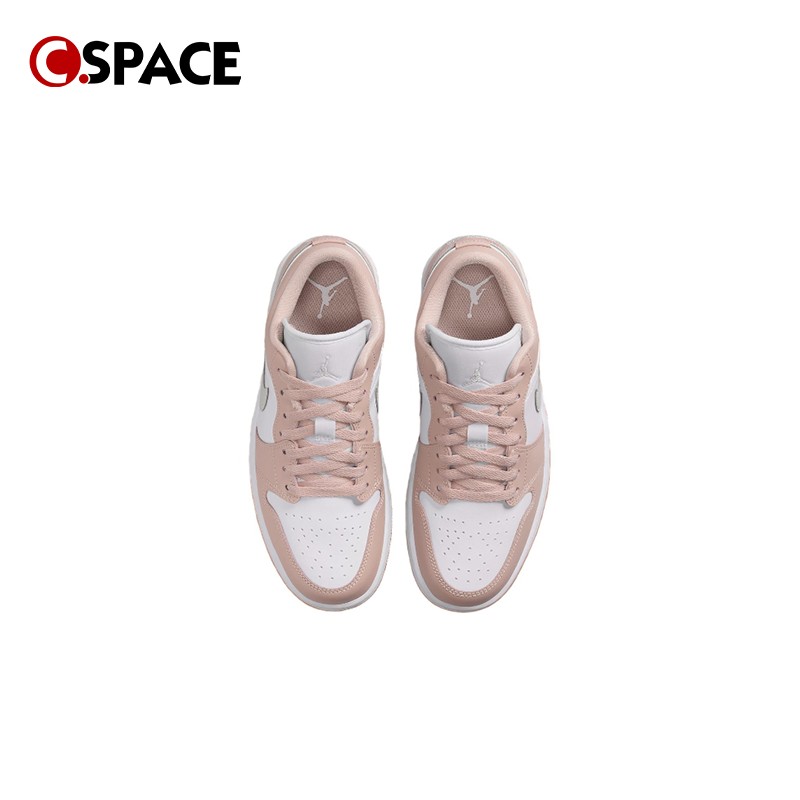 Cspace W Air Jordan 1 Low AJ1粉白 低帮 复古篮球鞋 DC0774-120 - 图1